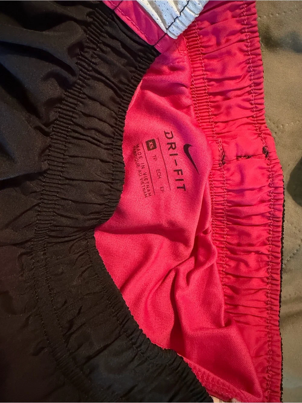 Nike Women's Dri-FIT Elastic Waist Shorts - Black & Pink